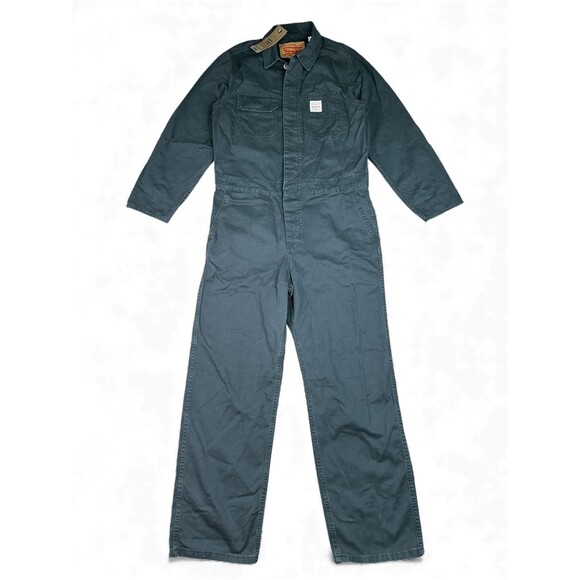 Levis Workwear Mechanic Coveralls Jumpsuit Loose Charcoal Gray Men’s Size XS New - Picture 4 of 16